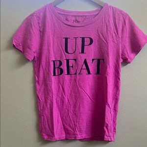 J. Crew Pink 'Up Beat' Short Sleeve Tee